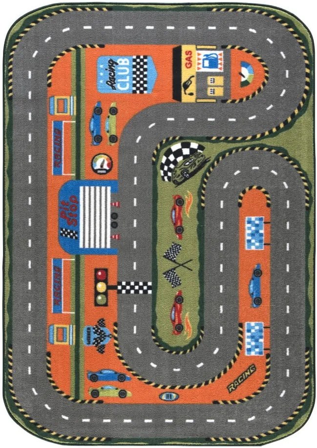 Detský koberec Race Club, 133 x 190 cm