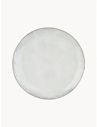 Ručne vyrobený plytký tanier Nordic Sand, 4 ks