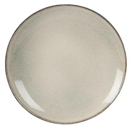 Kameninový plytký tanier Glaze, pr. 27,8 cm, béžová