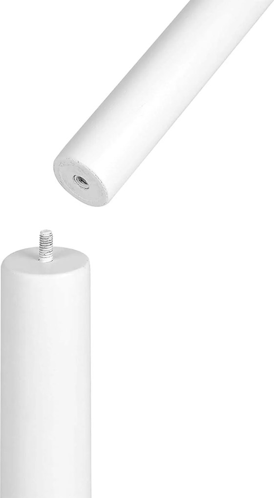 Stojanový vešiak s 8 háčikmi, biely