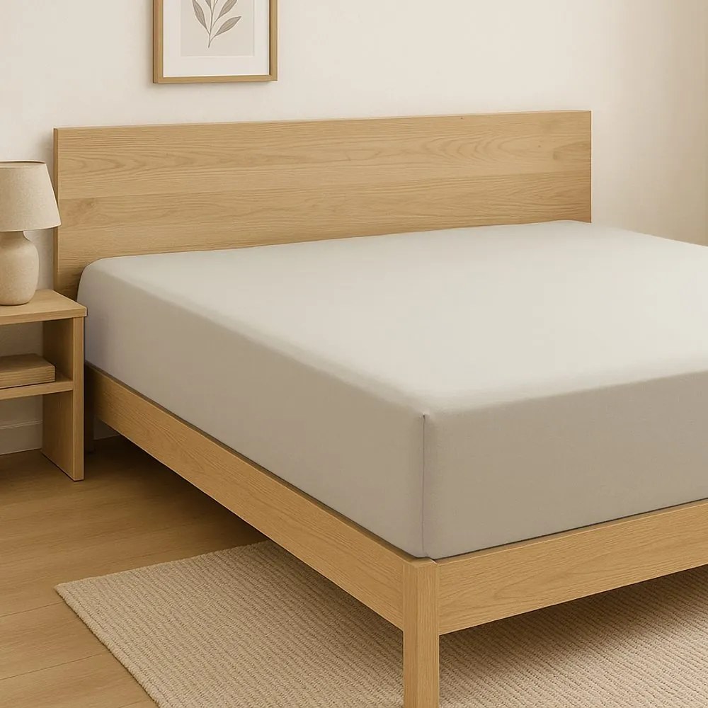 Vandyck Prostěradlo Vandyck Jersey Supreme XXL 200-210x220 cm Natural