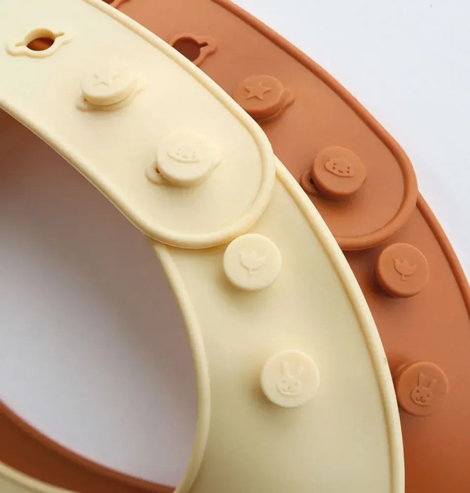 Sada 2 silikónových podbradníkov dúha