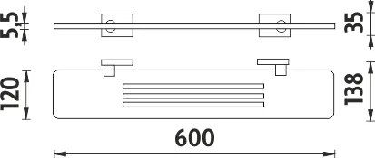 Nimco Polica, 60 cm IXI - KE X360-26