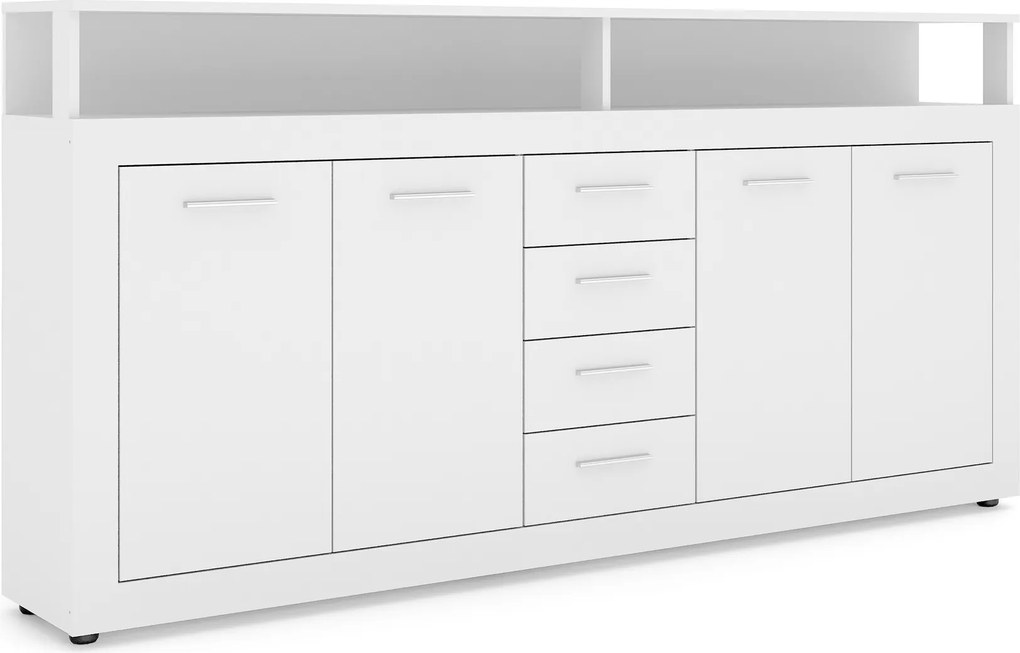 Komoda Luna 190 cm biela
