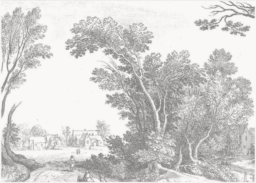 Vliesová tapeta Engraved Landscapes V