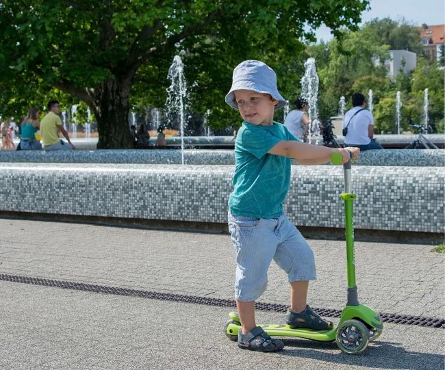 Trojkolesová kolobežka Boogie zelená