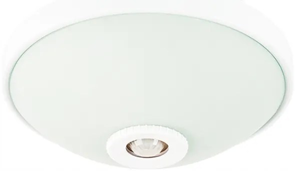 ECOLIGHT LED stropné svietidlo 2xE27 s pohybovým senzorom - sklo