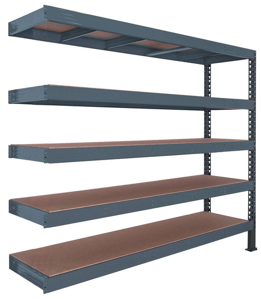 Trestles Prístavok k regálu 2200x2400x800, 5 políc Farba: červená a čierna