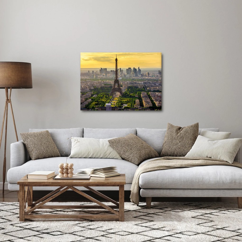 Obraz - Panoráma Paríža (70x50 cm)