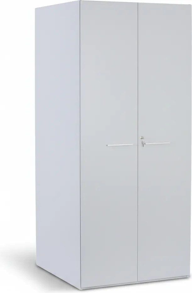 Skriňa s otočným regálom na šanóny, 5 poschodí, uzamykateľná, sivá