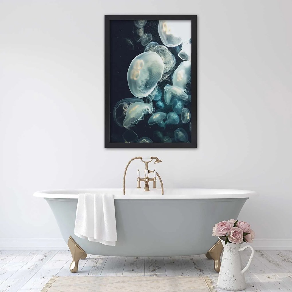 Gario Plagát Plávajúce medúzy Farba rámu: Bez rámu, Rozmery: 30 x 45 cm