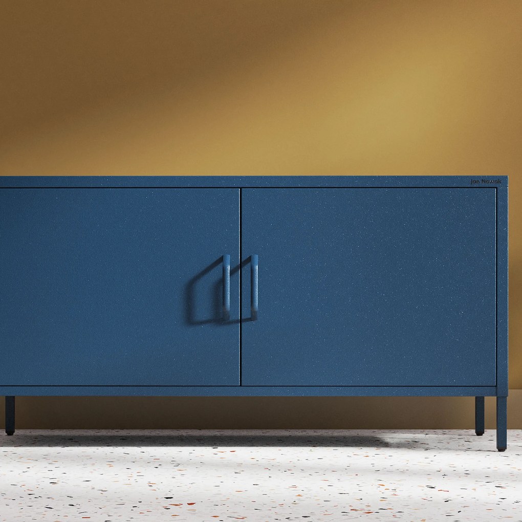 TV stolík na nožičkách ROSA, 1150 x 595 x 400 mm, Modern: tmavomodrá farba