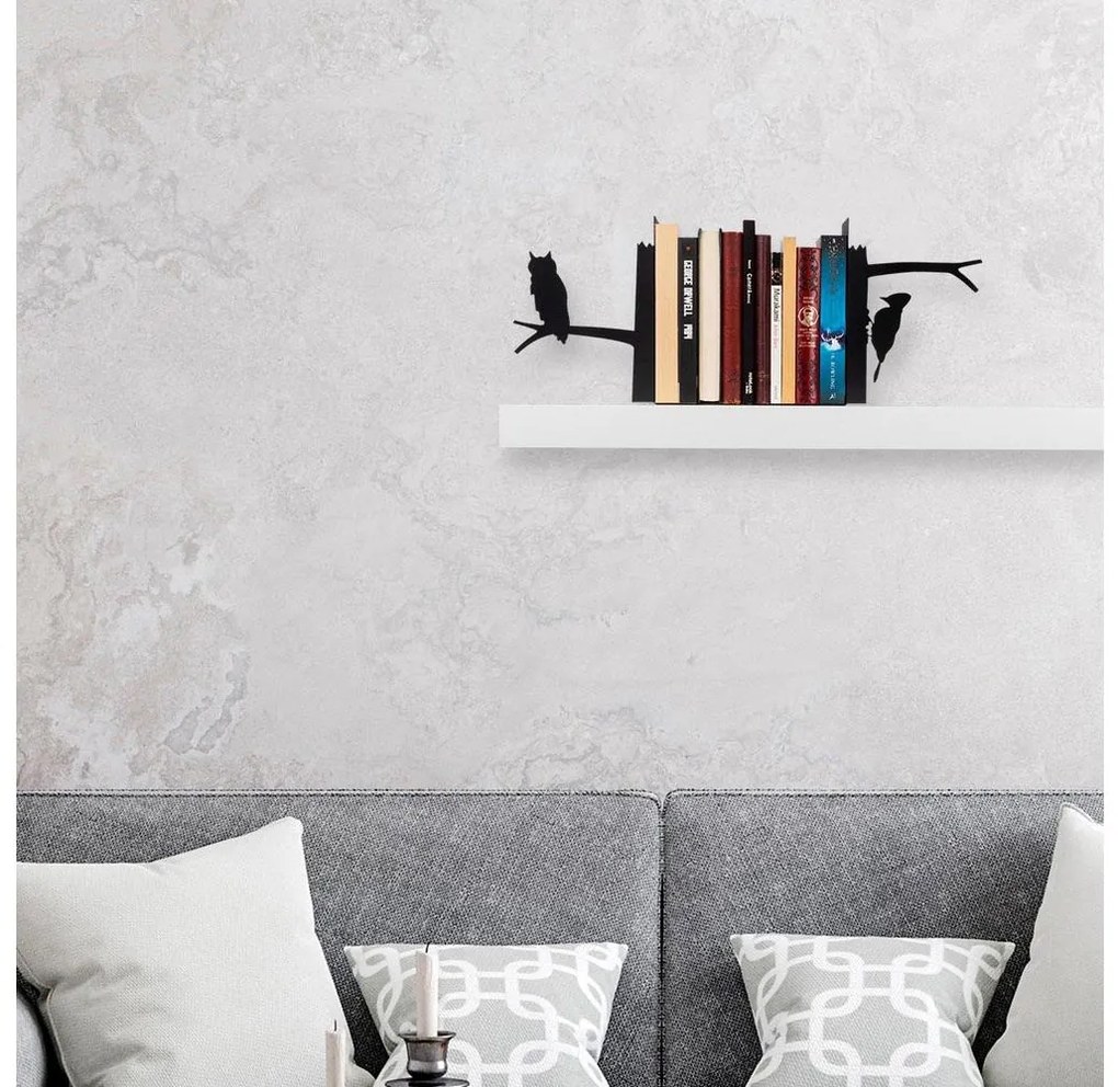 Zarážka na knihy 22x44 cm čierna