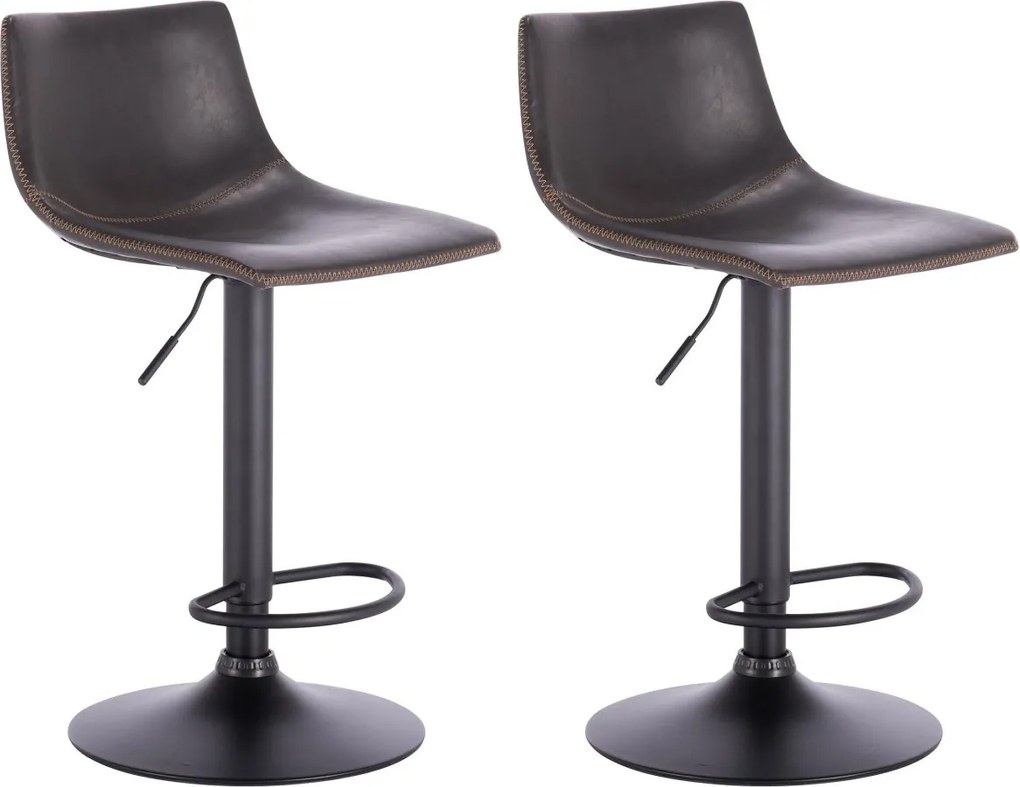 2x Barová židle Hawaj CL-845 tmavě šedá