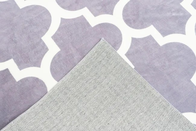 Protišmykový koberec NOVO maroko sivý