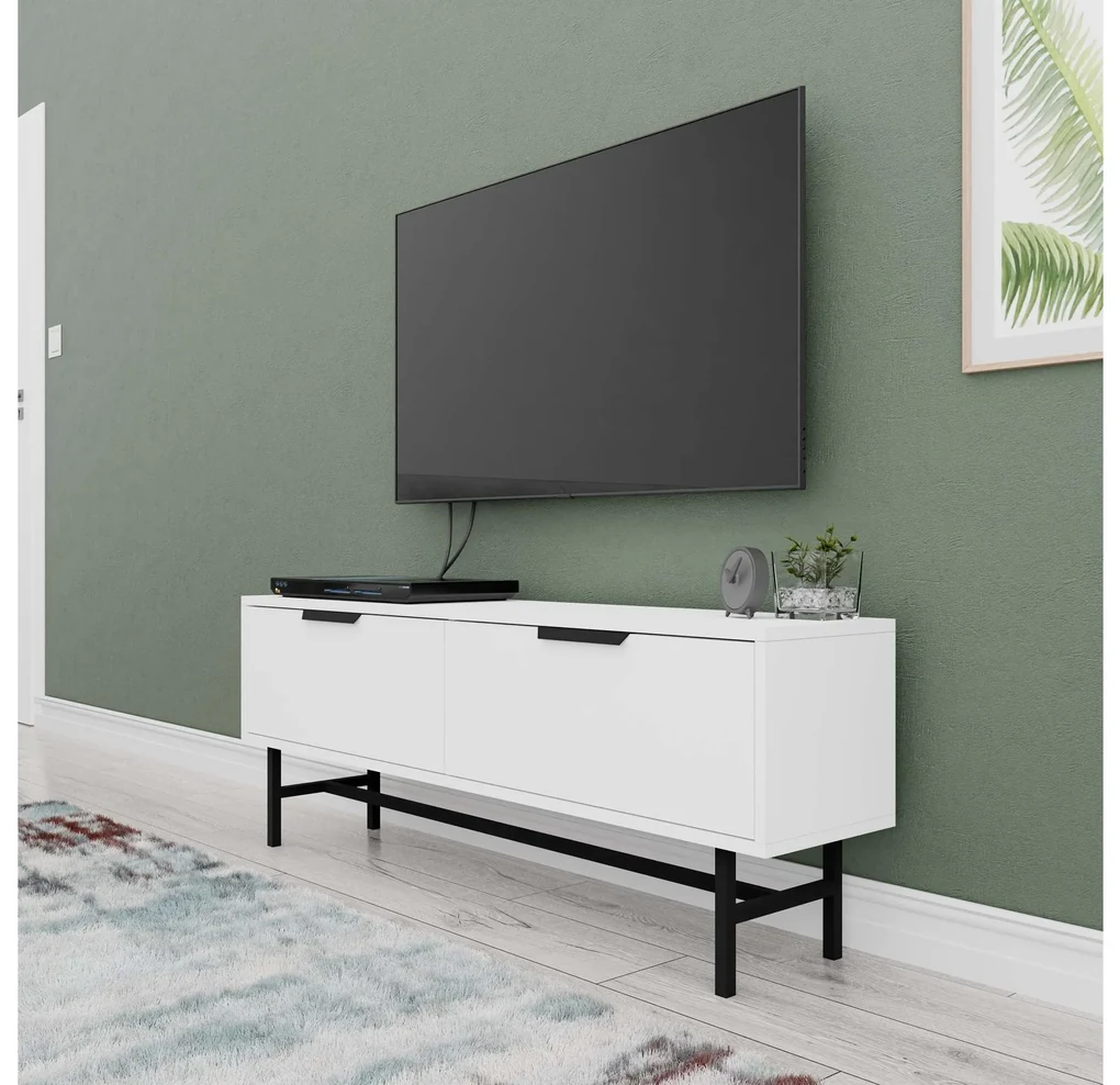 TV stolík/skrinka Bianco (biela). Vlastná spoľahlivá doprava až k Vám domov. 1108054