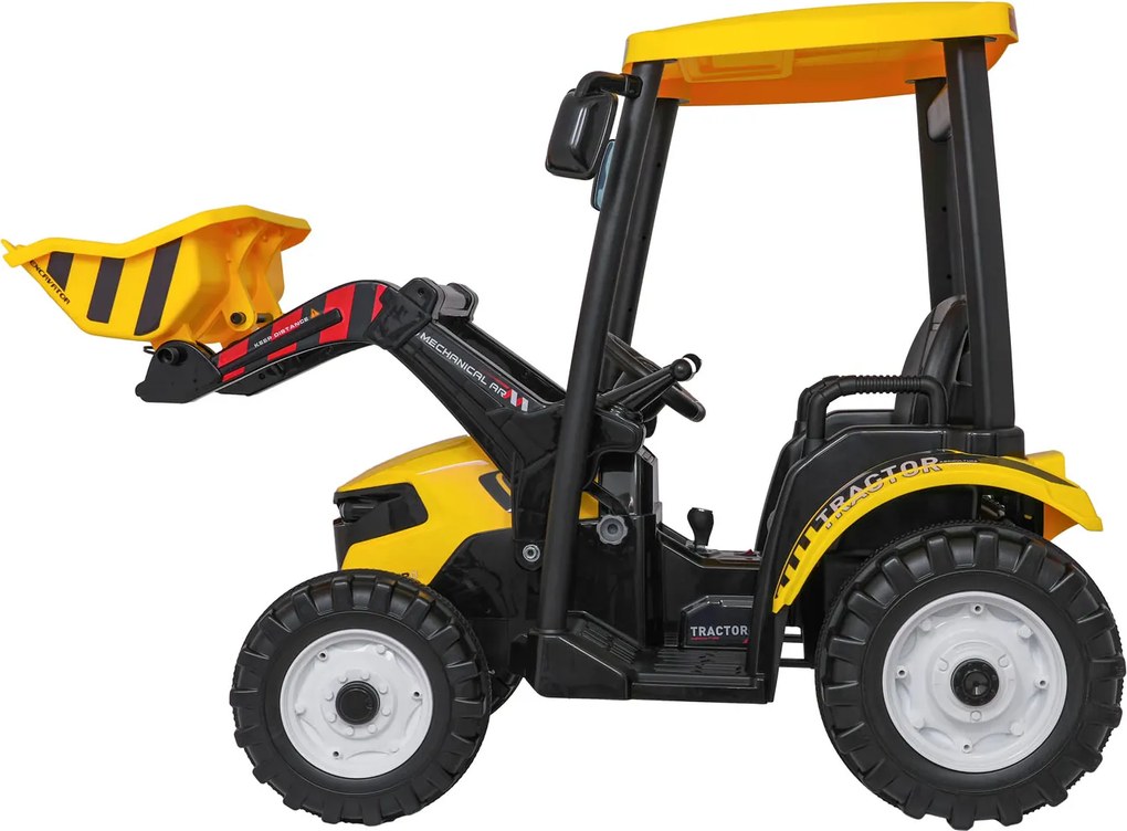 Ramiz MEGA Traktor D68 s prívesom žltý