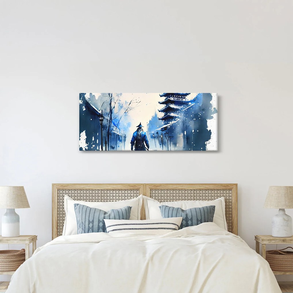 Obraz - Samuraj, aquarel (120x50 cm)