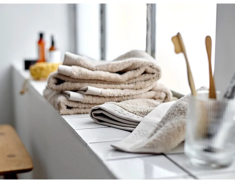 Béžový froté bavlnený uterák 30x30 cm Comfort – Södahl