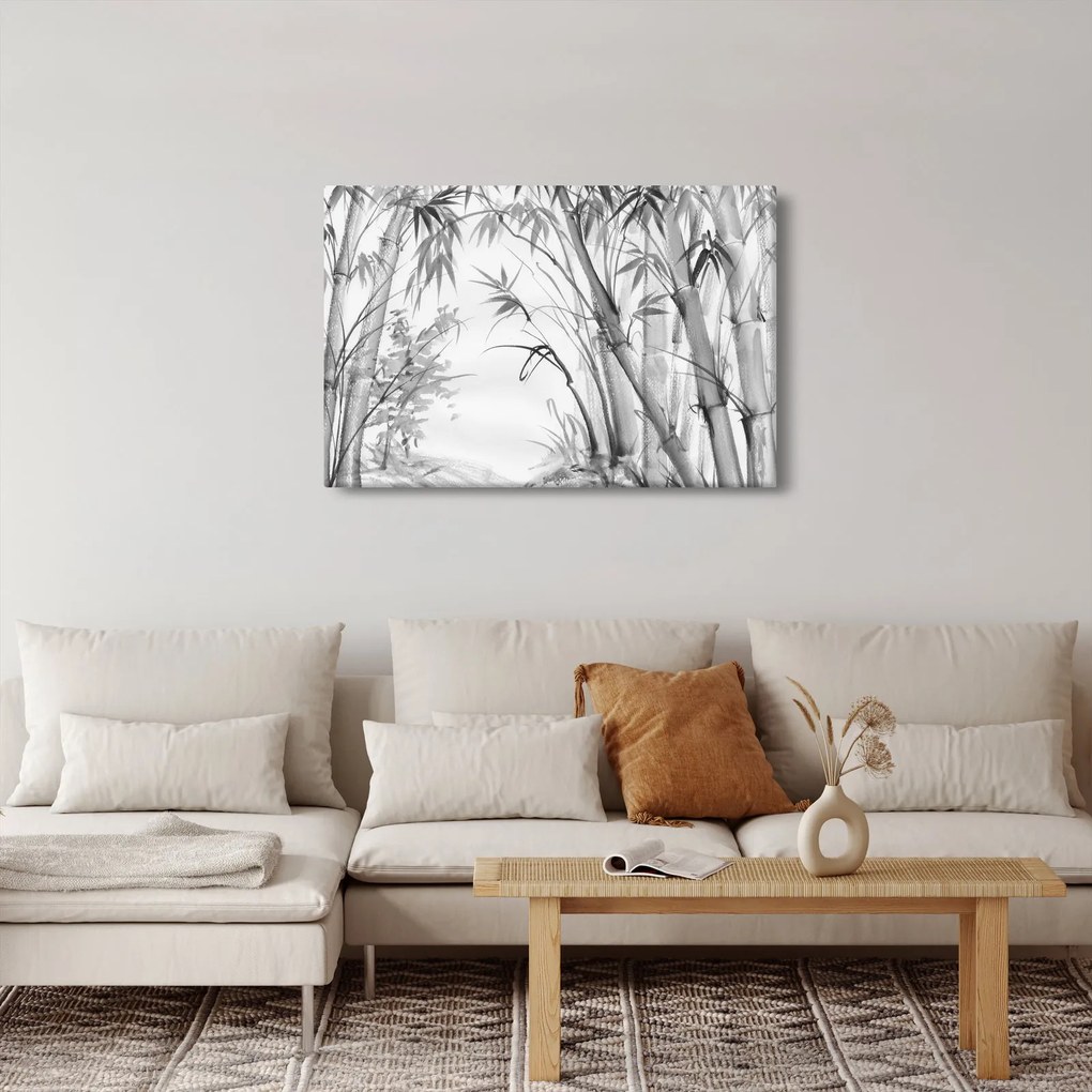 Obraz - Bambusový les (90x60 cm)