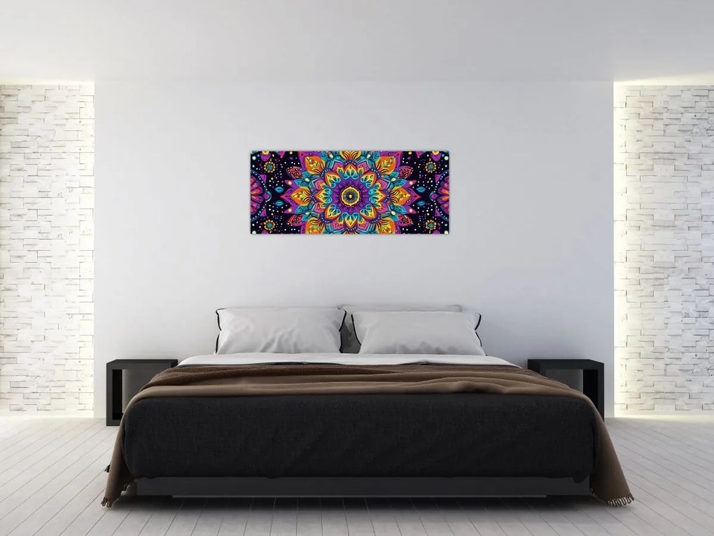 Obraz - Kaleidoskopická mandala (120x50 cm)