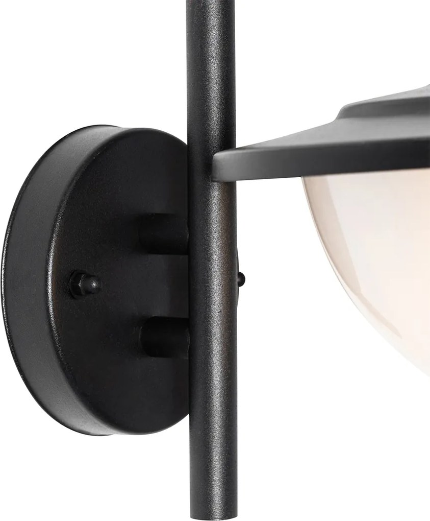 Klasická vonkajšia nástenná lampa čierna IP44 - Bruges