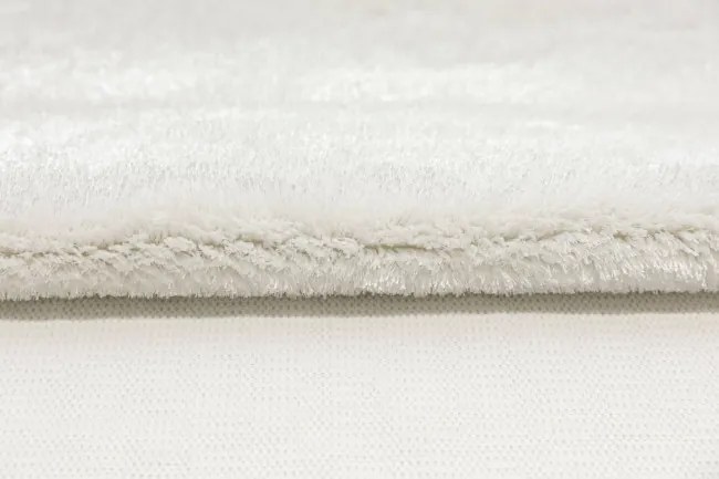 Kúpeľňový koberček Malmo biely, kruh