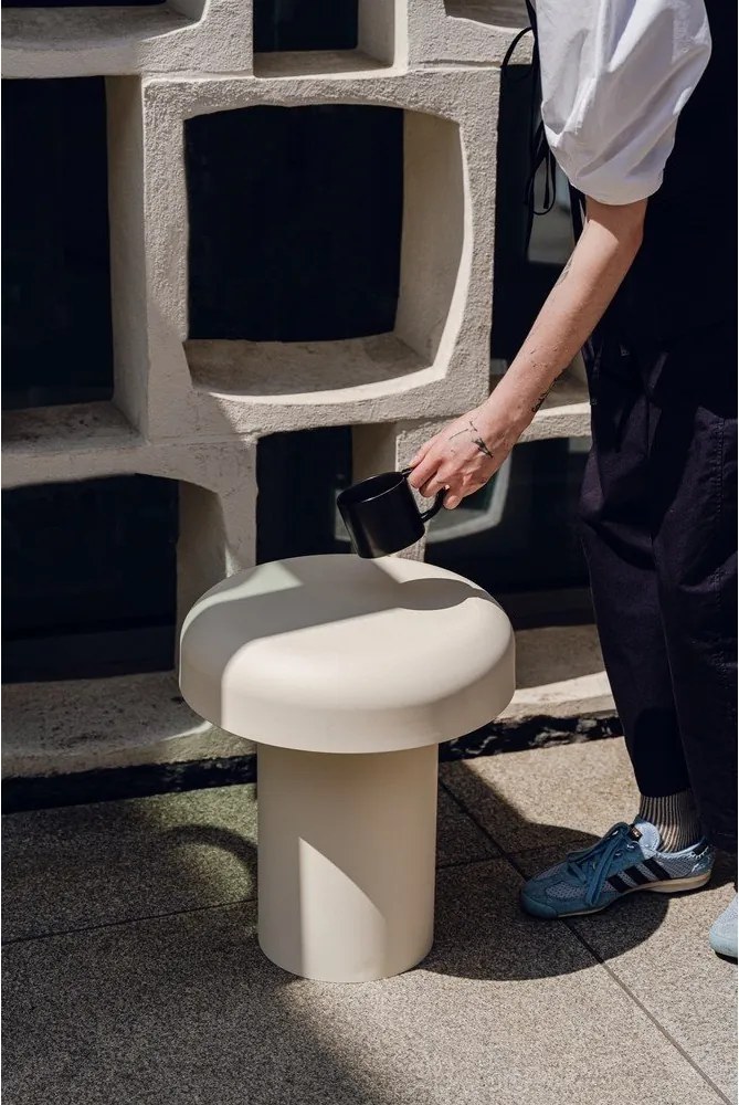 Kovový okrúhly záhradný stolík ø 40 cm Miko – noo.ma