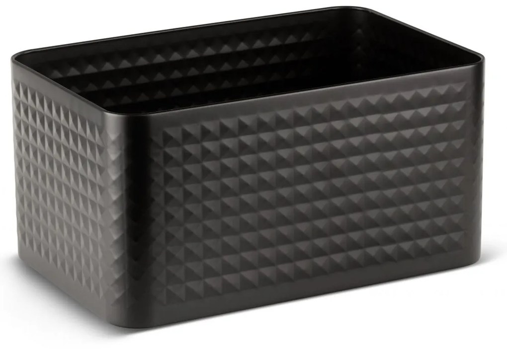 WELLHOX sada chlebníka s 3 dózami v čiernej farbe