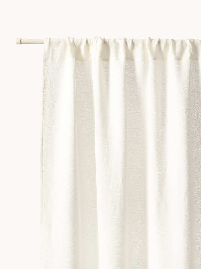 Polopriehľadné závesy's tunelom Harmony, 2 ks, Š 140 cm