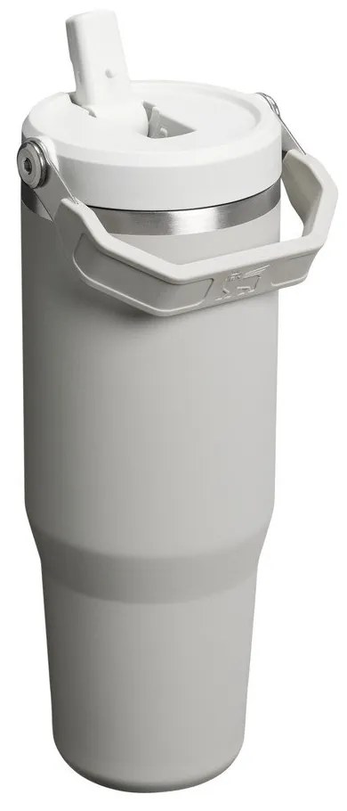 Sivobéžová termoska z nehrdzavejúcej ocele 890 ml IceFlow™ Flip Straw 2.0 Tumbler Ash – Stanley