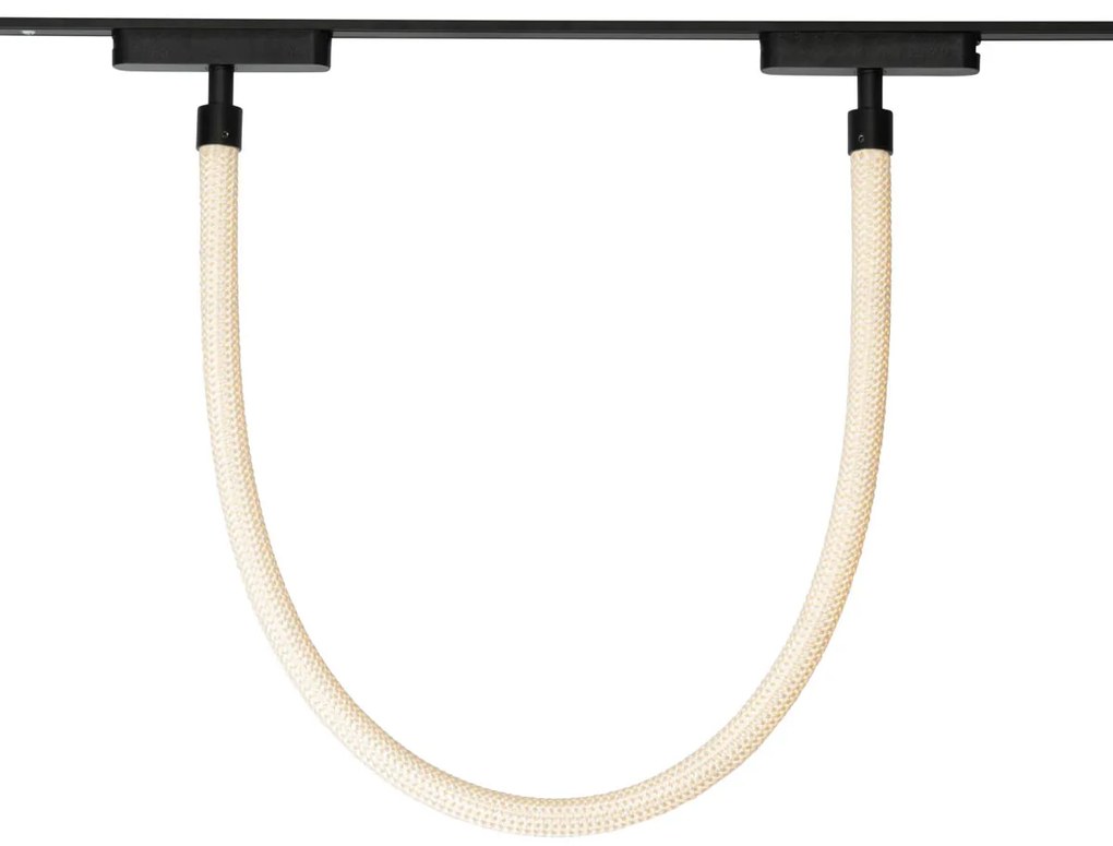 Moderné biele závesné svietidlo pre 1-fázový koľajnicový systém 8W 3000K - Magnetické Tautau