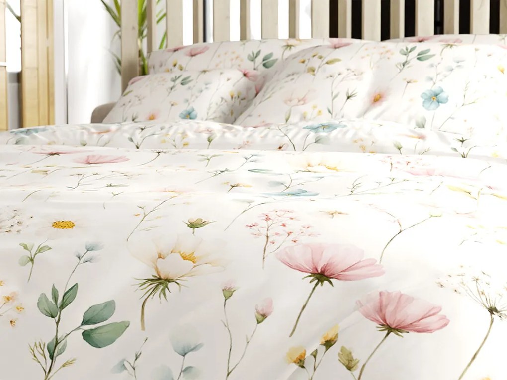 Polybavlnené obliečky PETALUNE POLY krémové Rozmer obliečky: 2 ks 70 x 90 cm | 200 x 220 cm