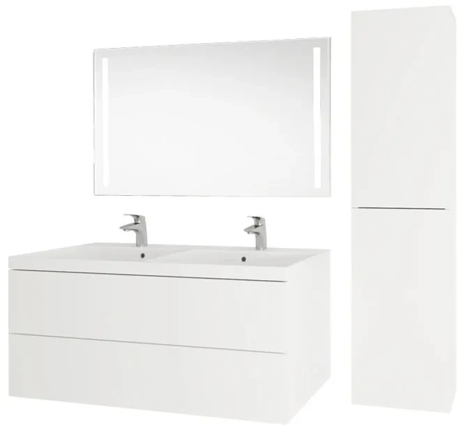 Mereo, Mereo Aira, kúpeľňová skrinka 121 cm, Multidecor, Dub Wotan, MER-CN793SDWOT