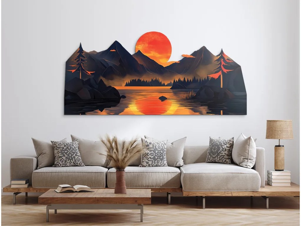 drevko | Obraz Slnečné odrazy 34 x 75 cm