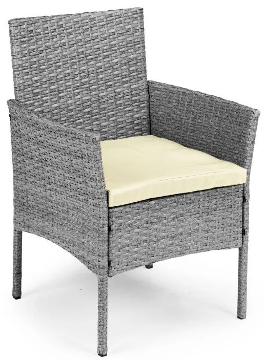 ZÁHRADNÝ SET CONO ŠEDÝ POHOVKA + 2 x KRESLO + STÔL