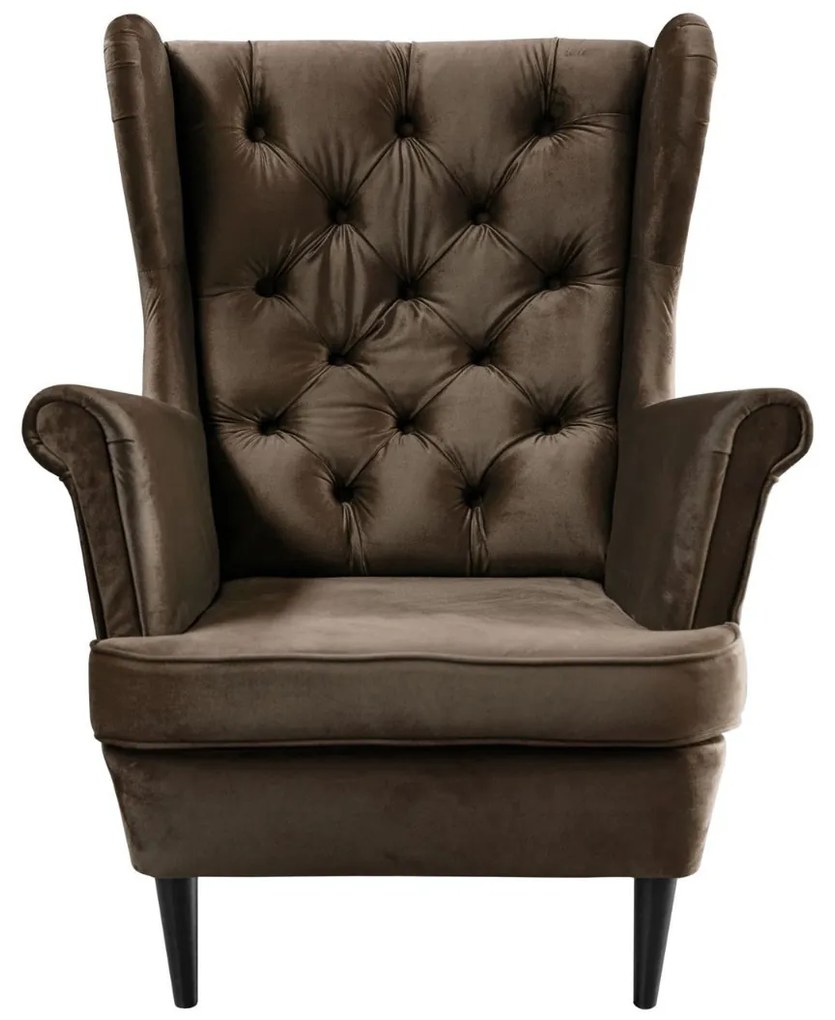 KRESLO UŠIAK BRUNO 2 CHESTERFIELD ROYAL VELVET 196