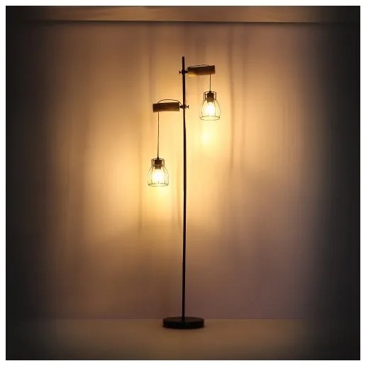 Globo 15326-2SN - Stojacia lampa MINA 2xE27/40W/230V