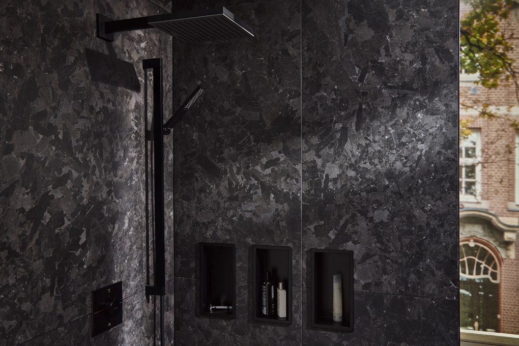 Hansgrohe Hansgrohe, sprchové rameno E 390 mm, čierna matná, HAN-24337670