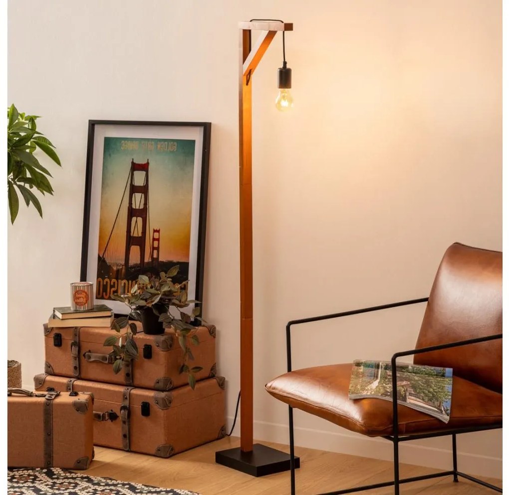 Atmosphera - Stojacia lampa WILD 1xE27/25W/230V borovica