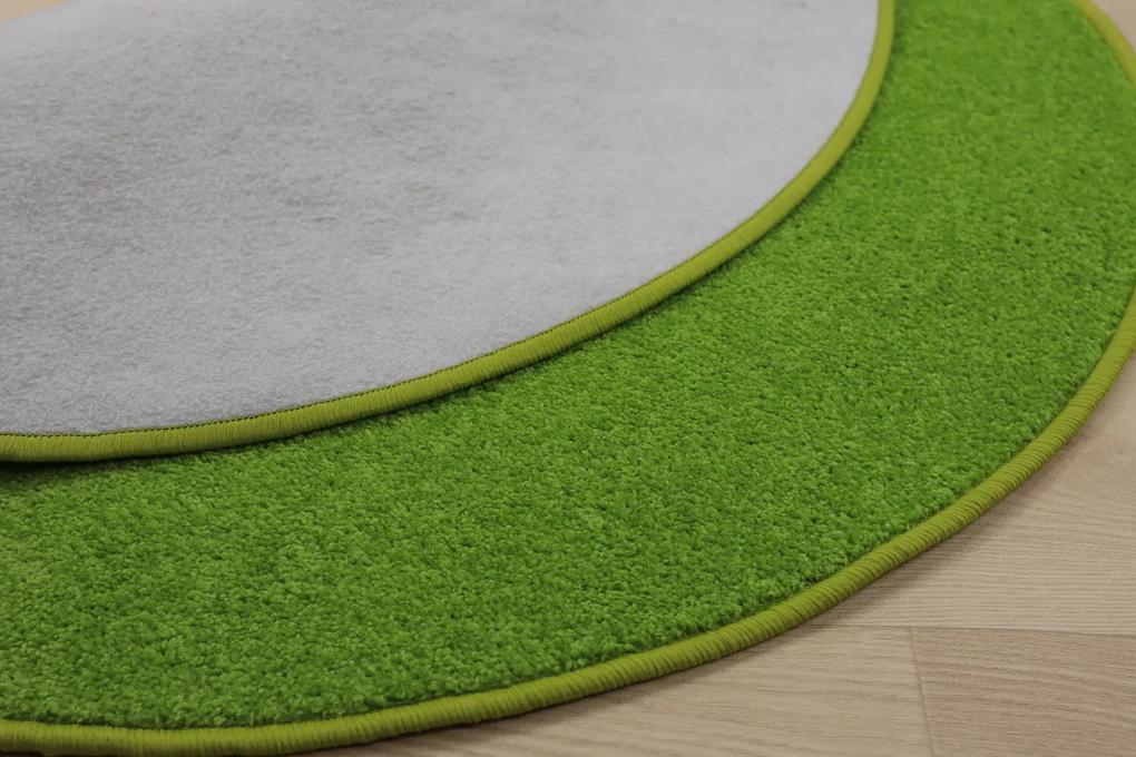 Vopi koberce Kusový koberec Eton zelený 41 guľatý - 250x250 (priemer) kruh cm