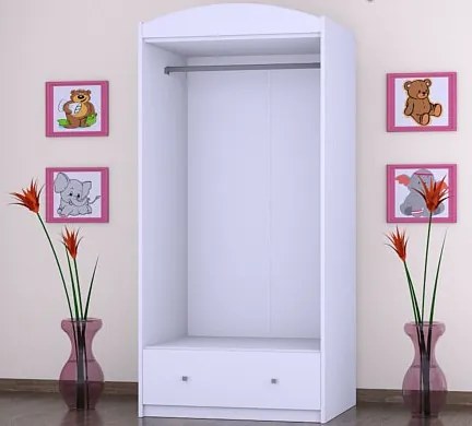 Detská skriňa MACKO so srdiečkom - TYP 8A