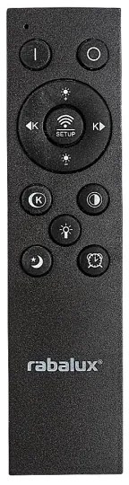 Rabalux 71316 - LED stmievateľné stropné svietidlo TANELI 56W/230V 3000/4000/6000K čierne + diaľkové ovládanie