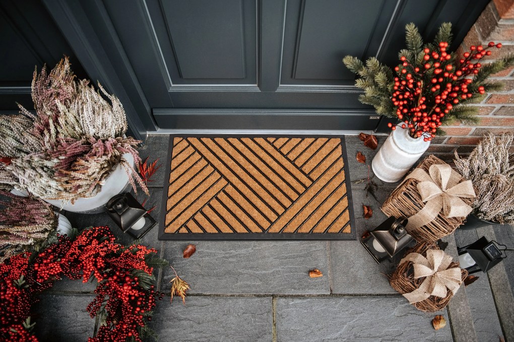 Rohožka Crossings 105933 - na von aj na doma, 45x75, hnedá, chodba / predsieň, Hanse Home