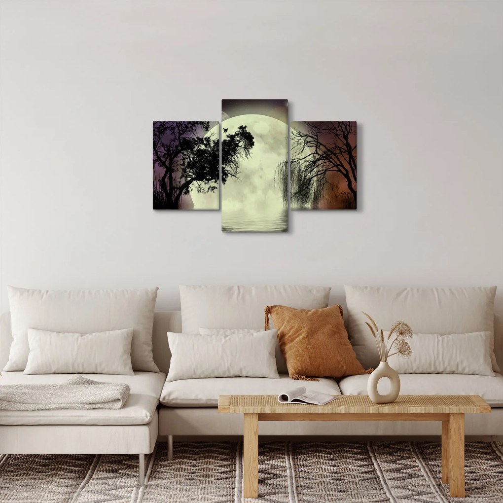 Obraz - Spln nad hladinou (90x60 cm)