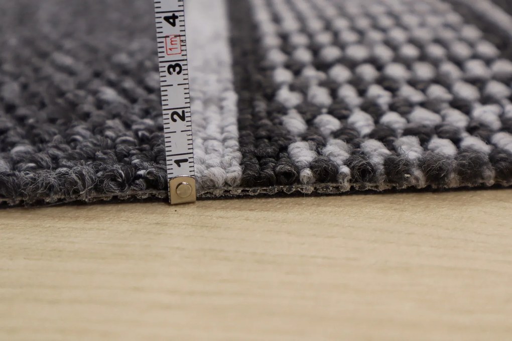 Condor Carpets, Behúň na mieru Promenade 8727 antra, šíre 120 cm, šedá, chodba / predsieň