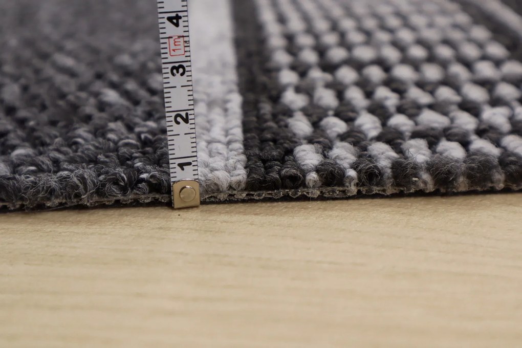 Condor Carpets, Koberec behúň na mieru Promenade 8727 antra, šíre 100 cm, šedá, chodba / predsieň