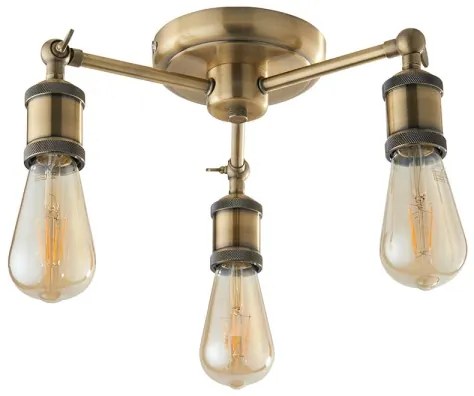 Endon 97243 - Bodové svietidlo HAL 3xE27/10W/230V mosadz