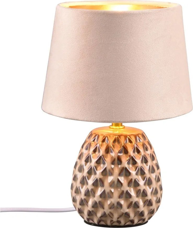 Béžová stolová lampa (výška 27 cm) Ariana - Reality