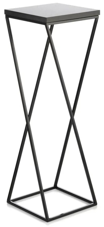 Kvetinový stojan LOFT I 70 cm čierny